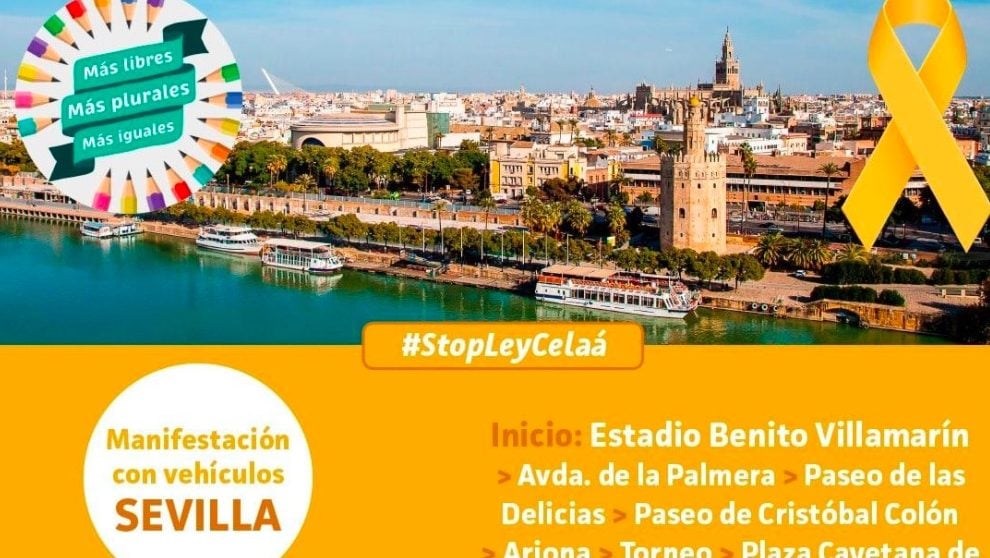 Cartel promocional de Stop Ley Celaá.