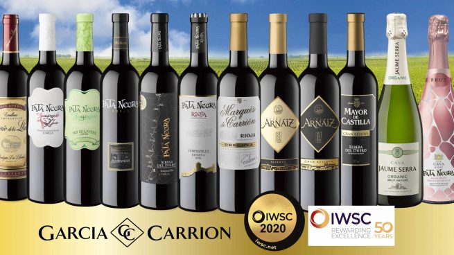 GARCIA CARRION: mejor bodega productora de vino tranquilo y espumoso en los certámenes internacionales de 2020