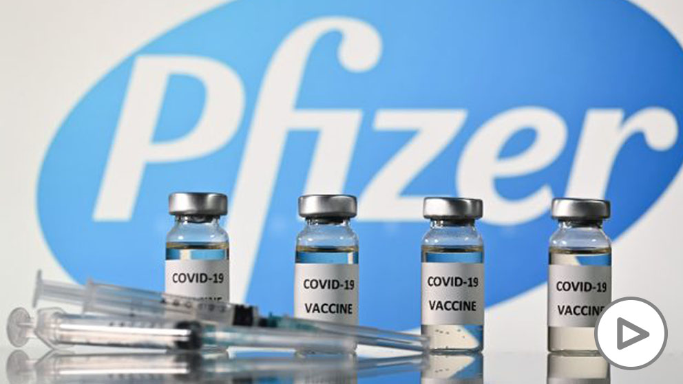 Vacuna de Pfizer. Foto: AFP