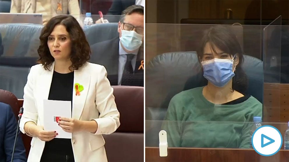 Isabel Díaz Ayuso dice que Podemos «es violencia pura» donde para ascender «hay que ser pareja de alguien».