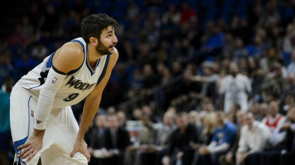 Ricky Rubio, en su primera etapa en los Minnesota Timberwolves. (Getty)