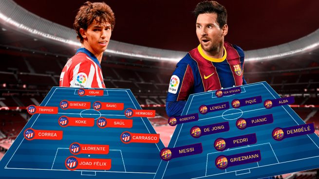 Atlético de Madrid – Barcelona: Joao Félix mide el cansancio de Messi