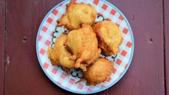 Buñuelos de calabacín y tofu