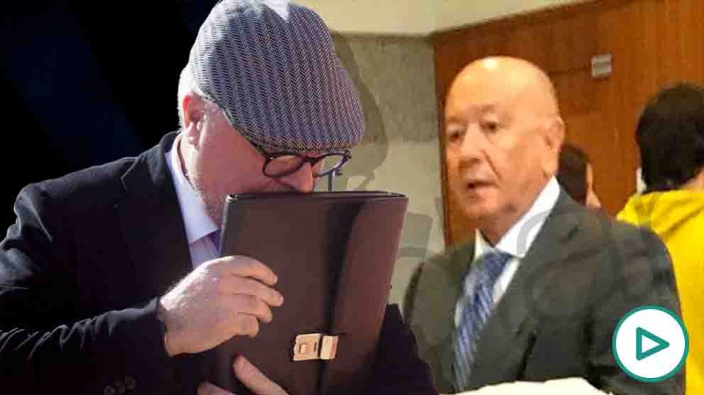 El comisario Marcelino Martín Blas habla con Villarejo.