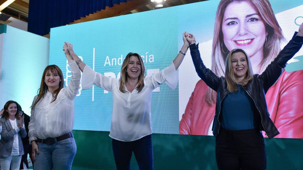 Susana Díaz junto a la actual alcaldesa socialista de Alcalá de Guadaíra.