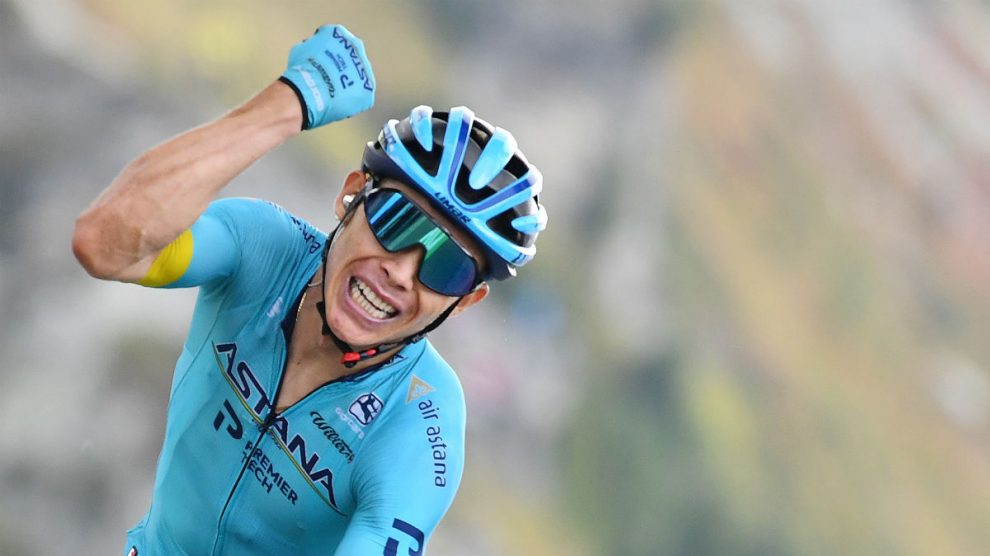 Miguel Ángel López, en su etapa en Astana. (AFP)
