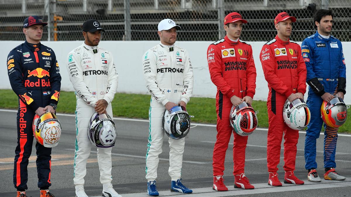 Pilotos de Fórmula 1. (AFP)