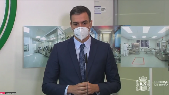 Pedro Sánchez comparece tras visitar la fábrica de Laboratorios Farmacéuticos Rovi, streaming en directo