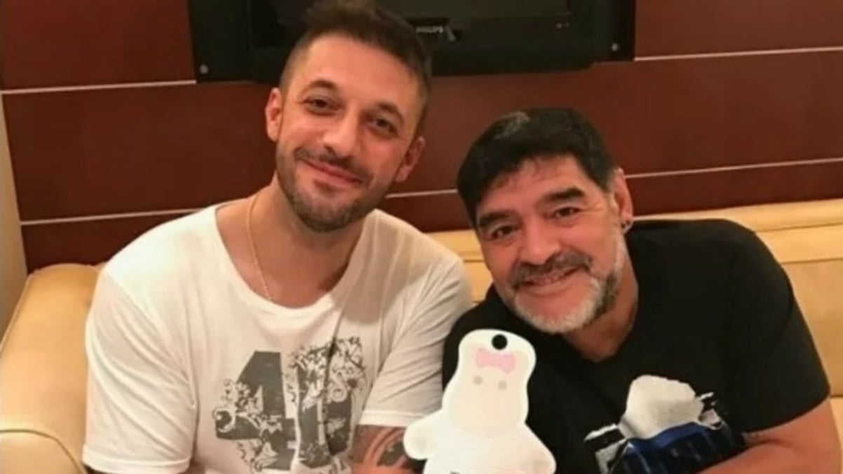 Matías Marla y Maradona (Instagram).