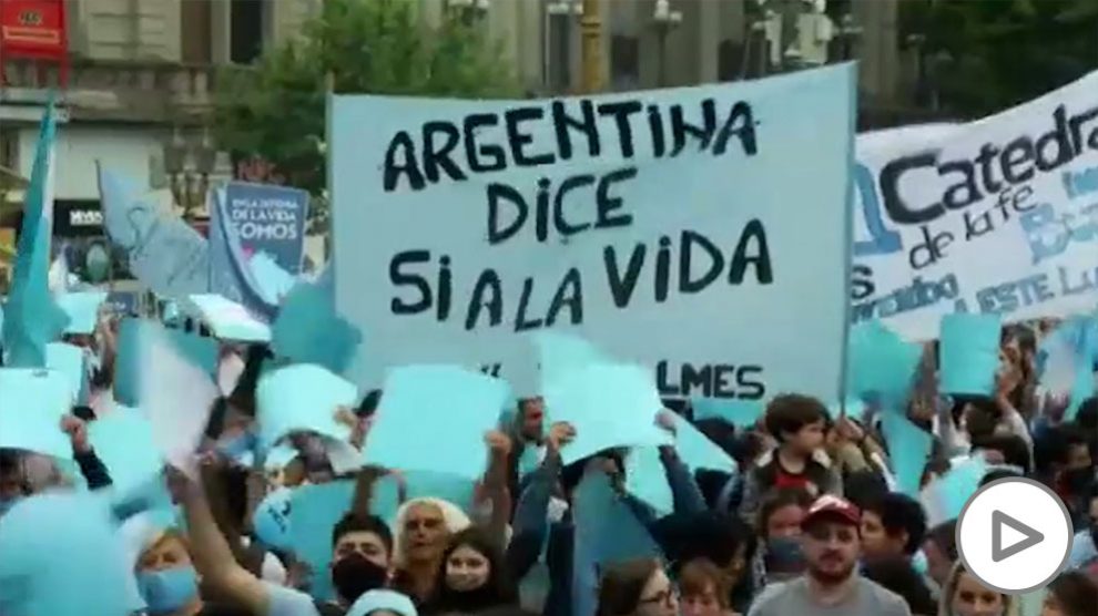 Manifestación en Argentina