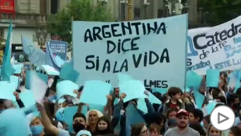 Manifestación en Argentina