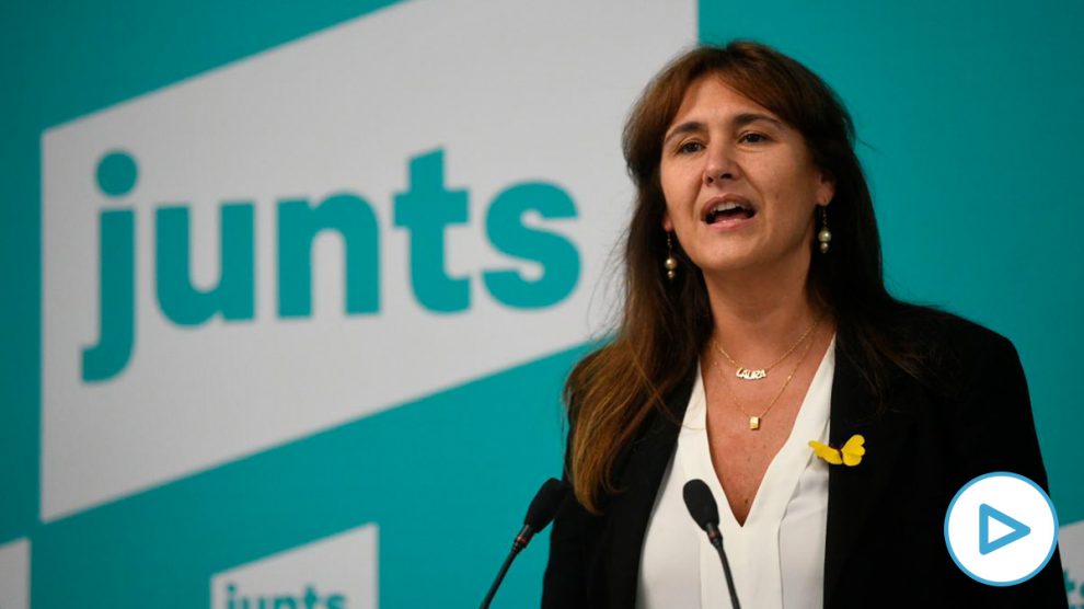 La candidata de JxCat a la Generalitat, Laura Borràs. (Foto: Europa Press)