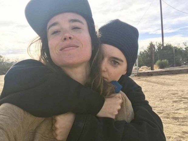 El actor antes conocido como Ellen Page, junto a su mujer, la bailarina Emma Porter