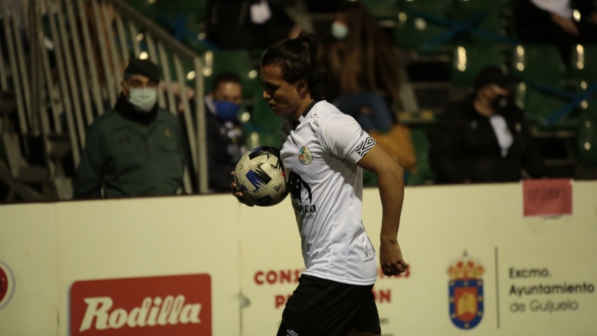 Monárrez, durante un partido con el Salamanca. (Salamanca CF UDS)