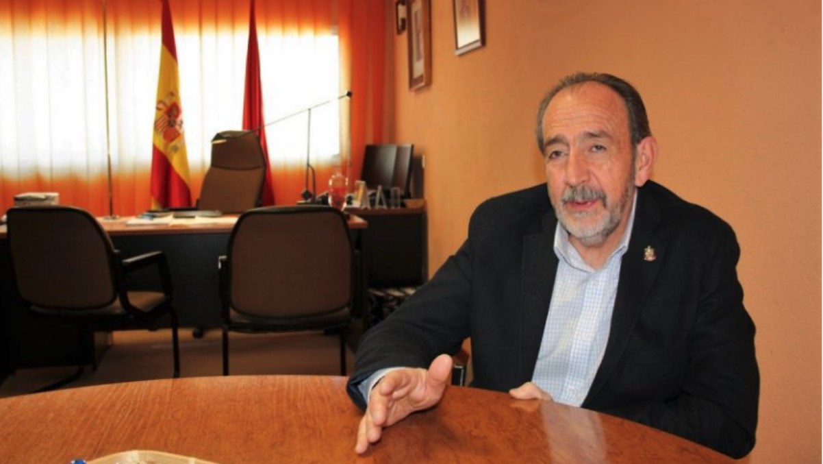 El presidente de la Federación de Fútbol de Madrid, Paco Díez, en una entrevista.