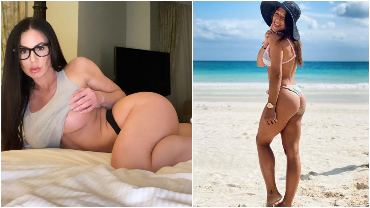 Kendra Lust y Joanna  Jedrzejczyk en fotos de Instagram.