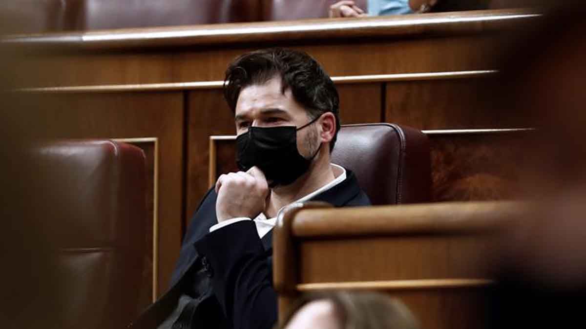 El portavoz de ERC, Gabriel Rufián. Foto: EFE