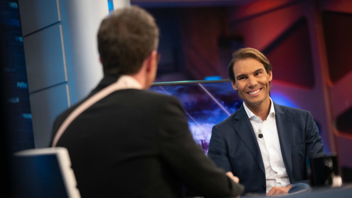 Rafa Nadal y Pablo Motos en ‘El Hormiguero’ (Antena 3).