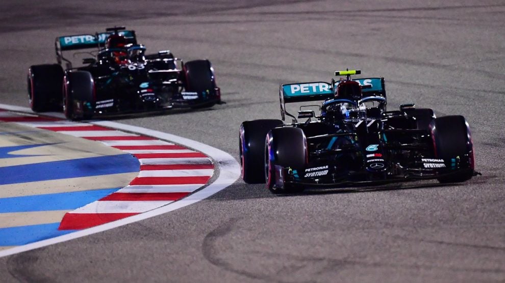 Bottas ganó la partida a Rusell. (Getty)