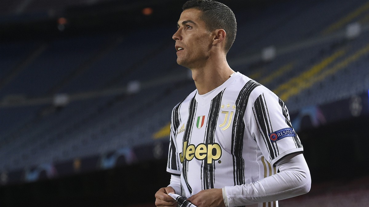 Cristiano Ronaldo durante el Barcelona-Juventus. (AFP)