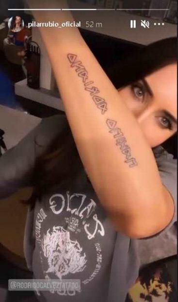 El último tatuaje de Pilar Rubio.