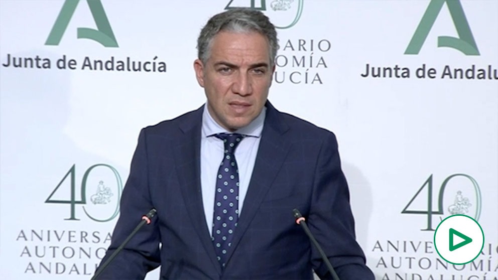 Elías Bendodo, consejero de Presidencia de la Junta de Andalucía.