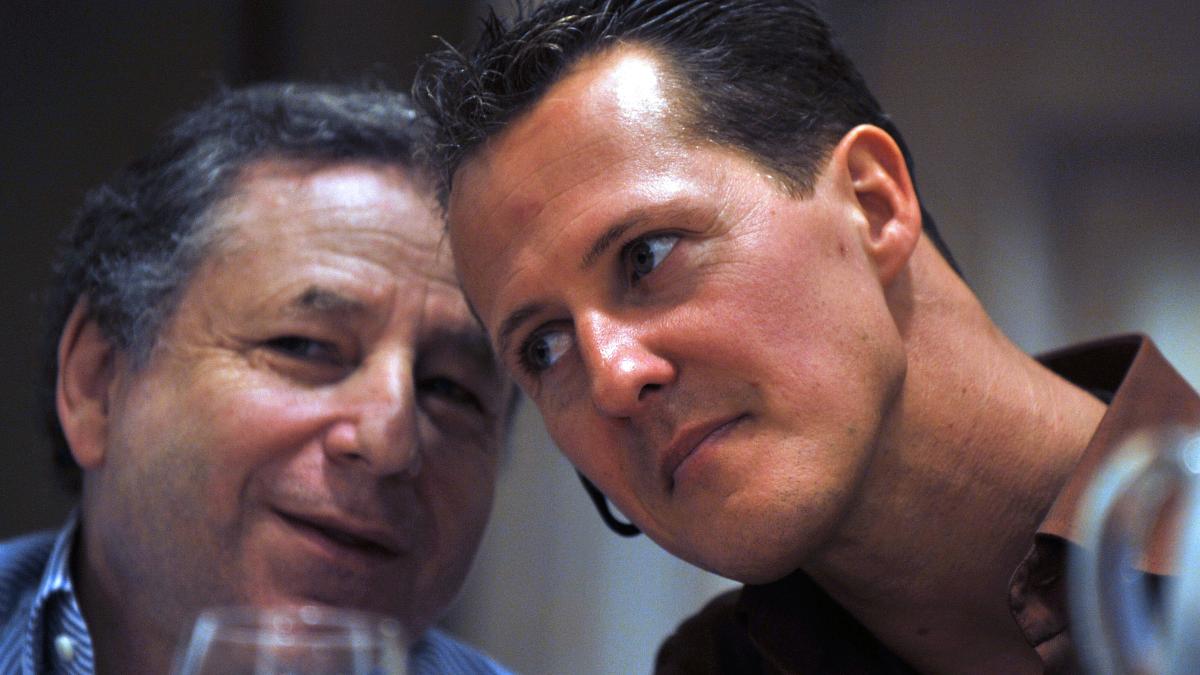 Juan Todt y Michael Schumacher. (AFP)