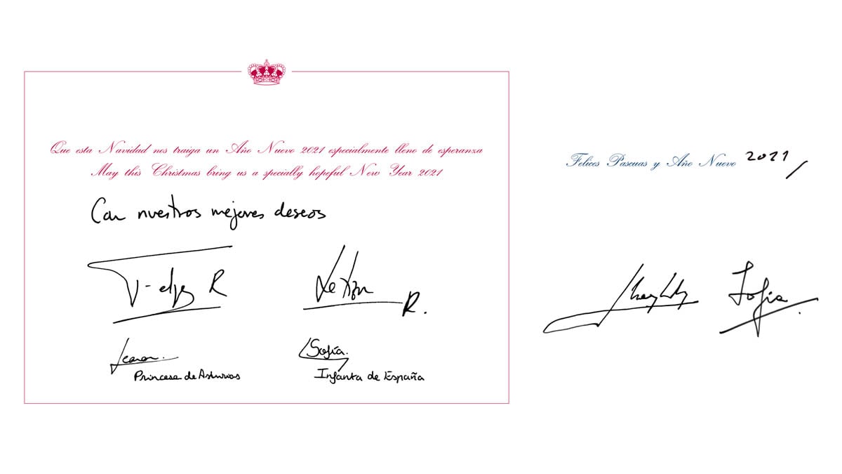 Felicitación de Navidad de la Casa Real.