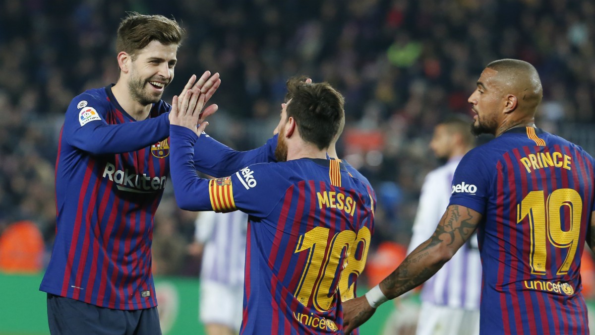 Boateng compartió equipo con Messi en 2018. (AFP)