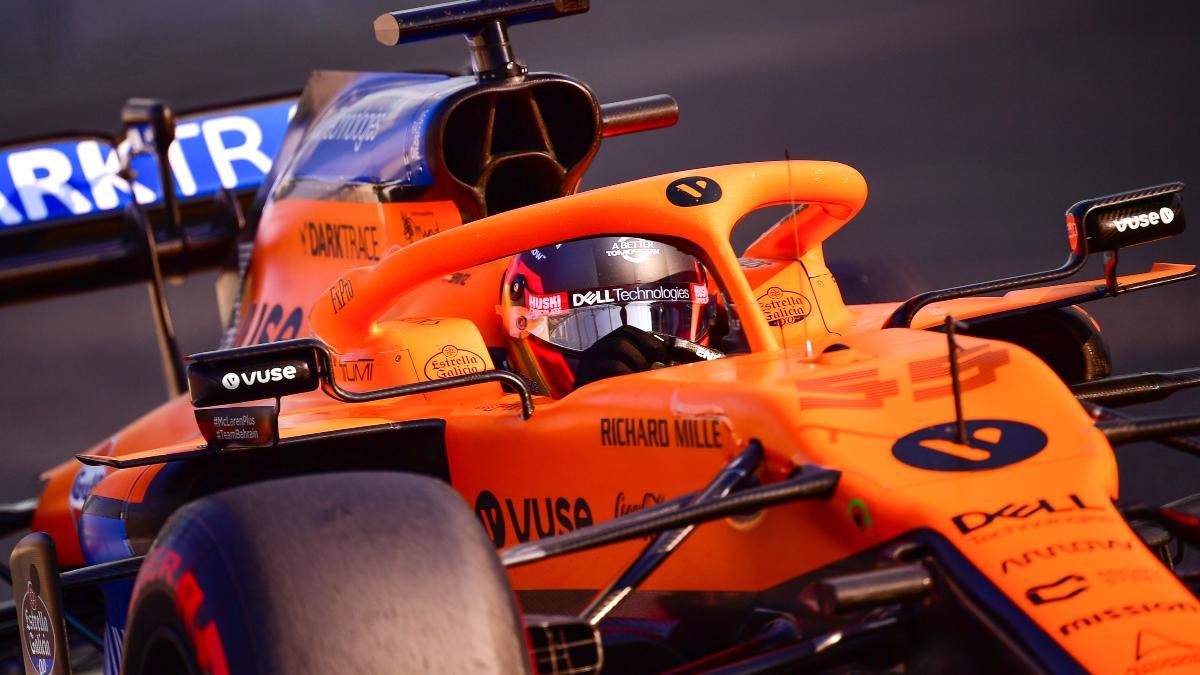 Carlos Sainz durante la sesión de clasificación del Gran Premio de Abu Dabi. (AFP)