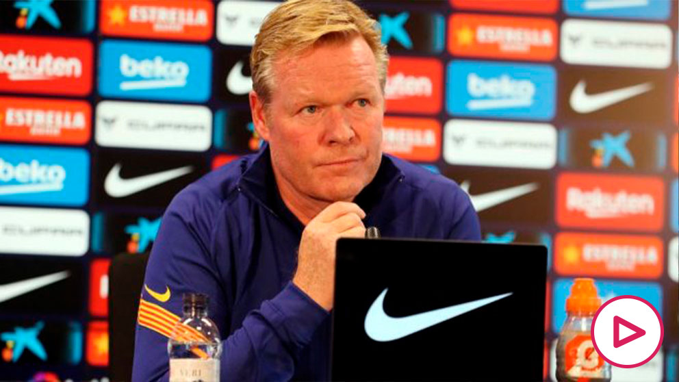 Ronald Koeman, en rueda de prensa. (fcbarcelona.es)