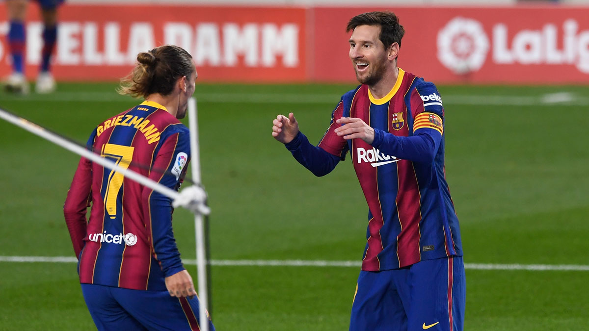 Leo Messi y Griezmann.
