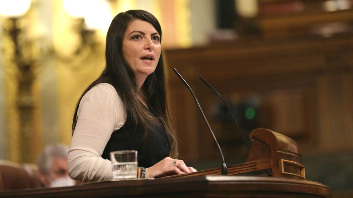 La diputada por Granada y portavoz adjunta del grupo de Vox en el Congreso, Macarena Olona. (Foto: Europa Press)