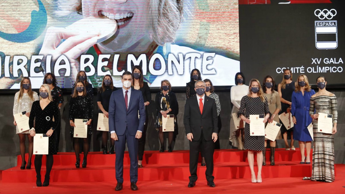 Pedro Sánchez estuvo en la gala del COE.