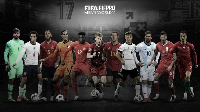 El equipo ideal de los premios 'The Best' 2020. (fifa.com)