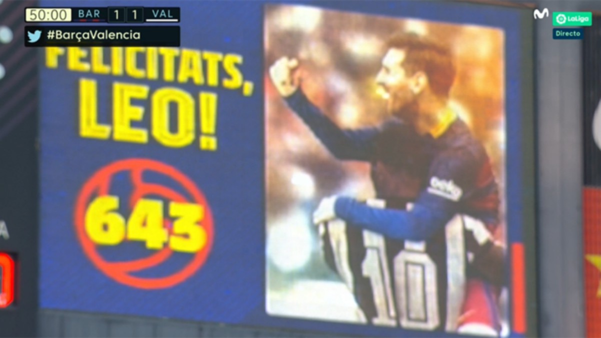 Messi igualó el registro de Pelé. (captura de pantalla)