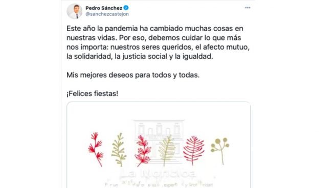 Pedro Sánchez Navidad