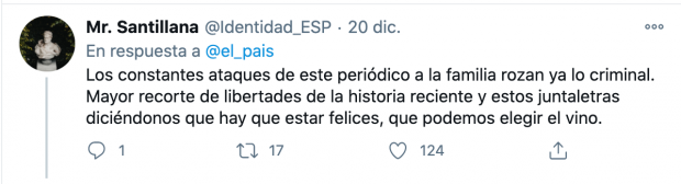 El desprecio del socialcomunista ‘El País’ a los muertos del Covid: «La Navidad pandémica es la mejor»