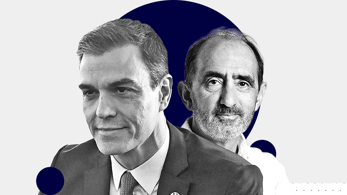 Pedro Sánchez y el filósofo Daniel Innerarity
