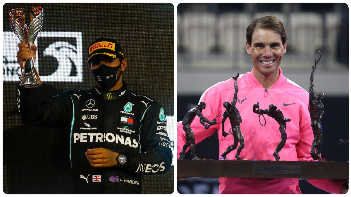 Lewis Hamilton y Rafa Nadal.