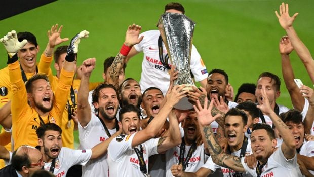 El Sevilla, campeón de la Europa League. (Getty)