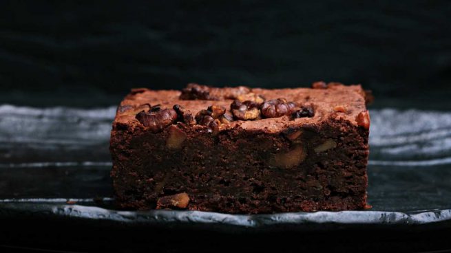 Brownie para nochevieja