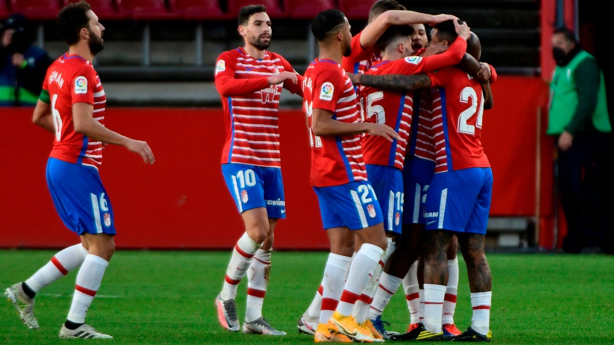 El Granada celebra un gol. (EFE)