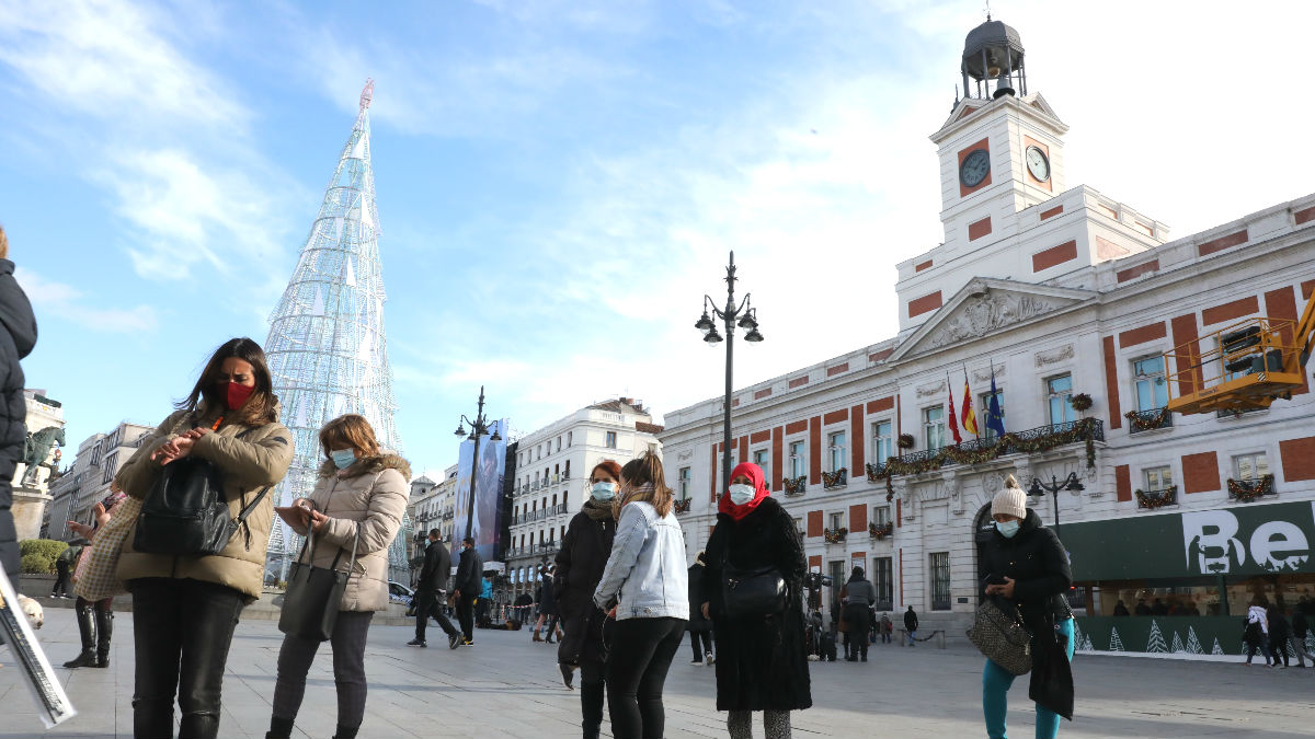 Imagen reciente de la Puerta del Sol de Madrid. (Foto: Europa Press)