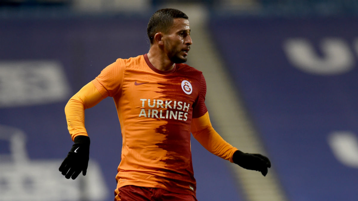 Omar Elabdellaoui, en un partido con el Galatasaray. (Getty)