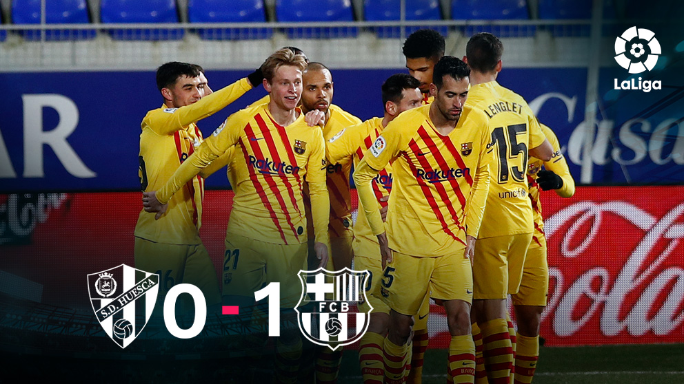 El Barcelona venció al Huesca en su primer partido del año.  (Getty)