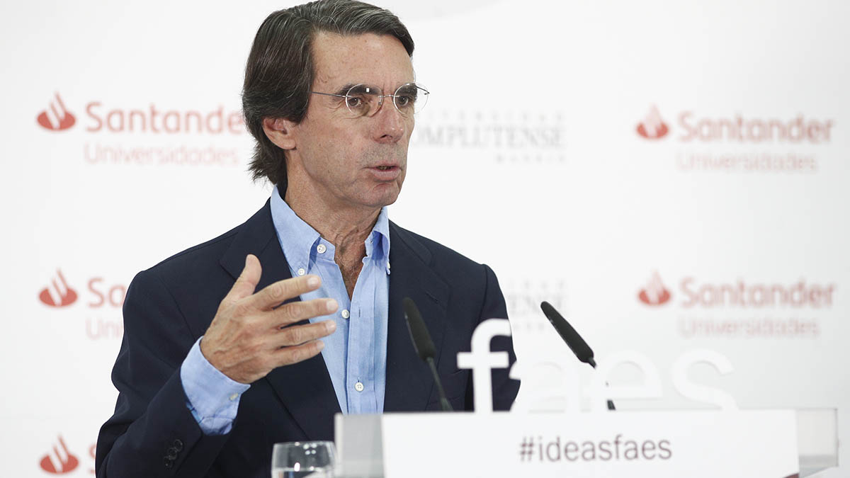 El ex presidente del Gobierno José María Aznar.