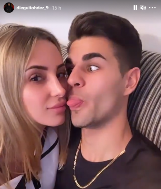 Rocío Amar y Diego Hernández en Instagram