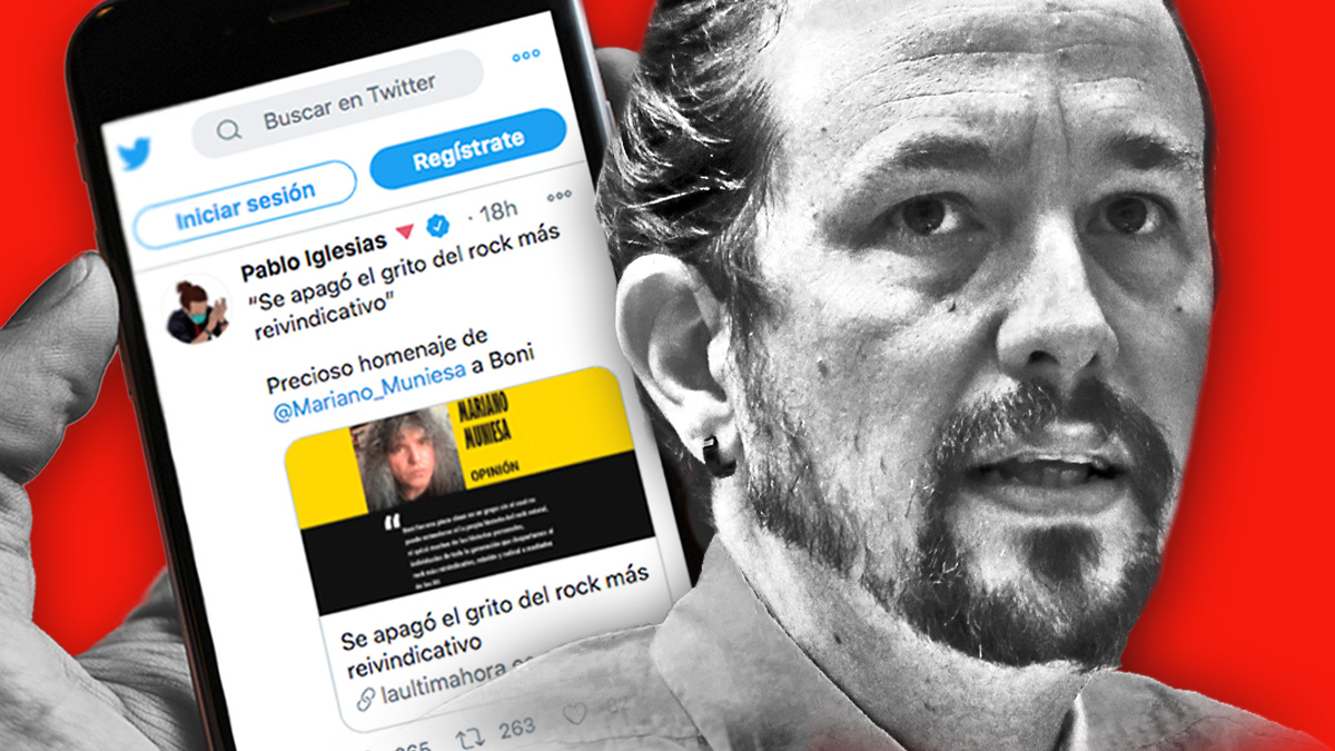 El último tuit de Pablo Iglesias.