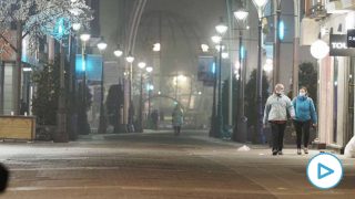 Una calle de Valladolid el día de la entrada en vigor del toque de queda. Foto: EP